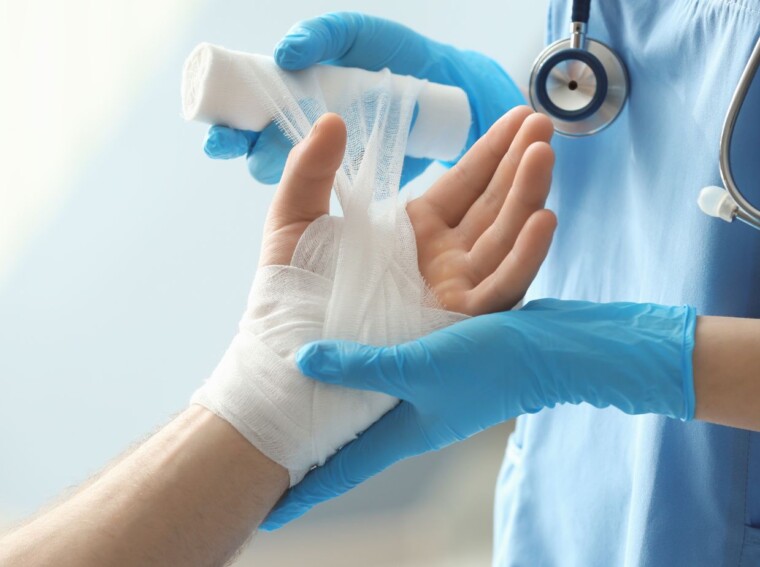 a nurse is preparing to apply a dressing to a stage 2