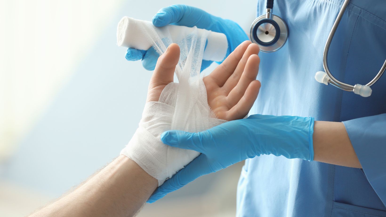 a nurse is preparing to apply a dressing to a stage 2